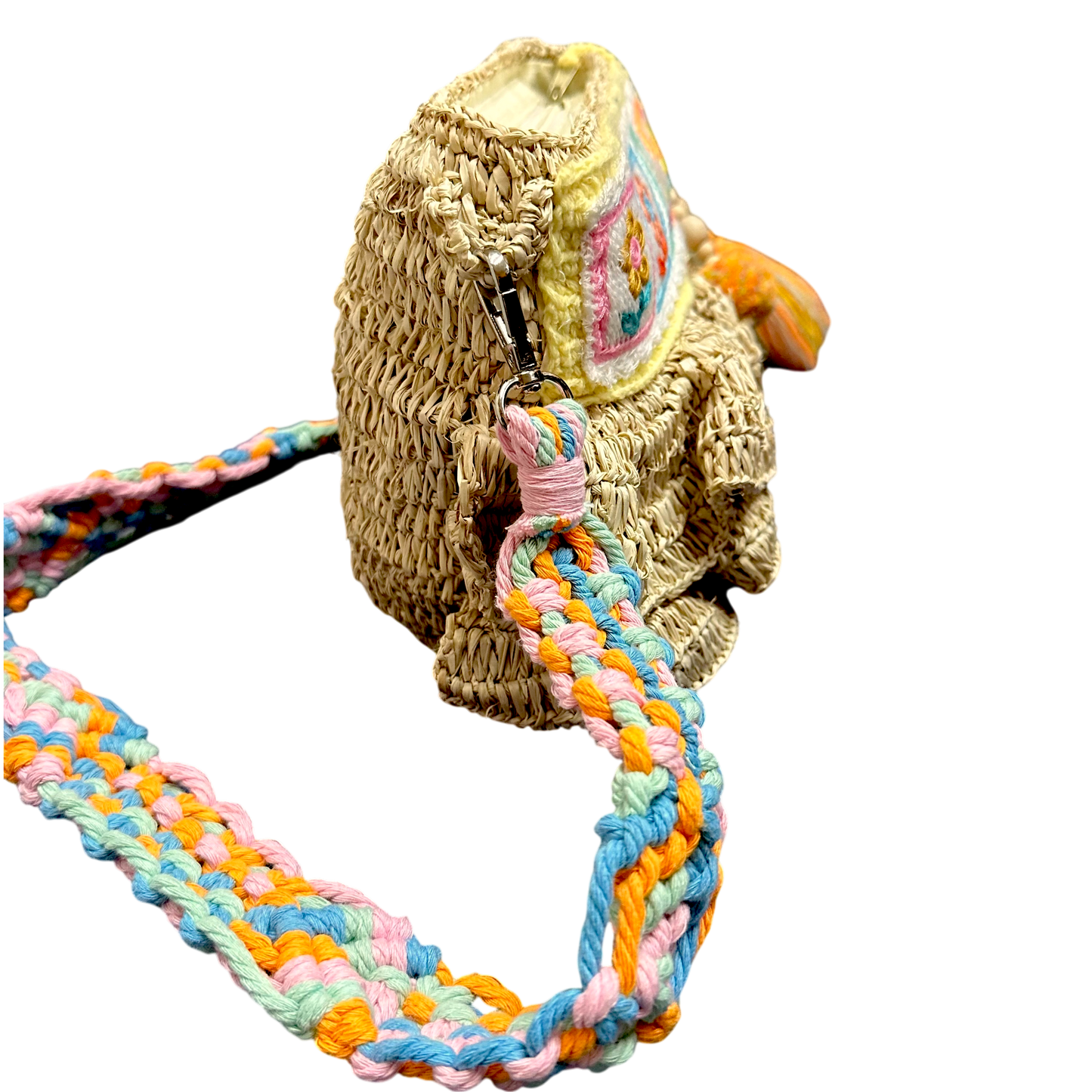 Bega Pastel Yellow Raffia Bag