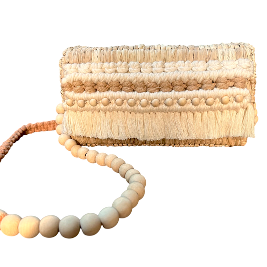 Tangadan Raffia Box Bag