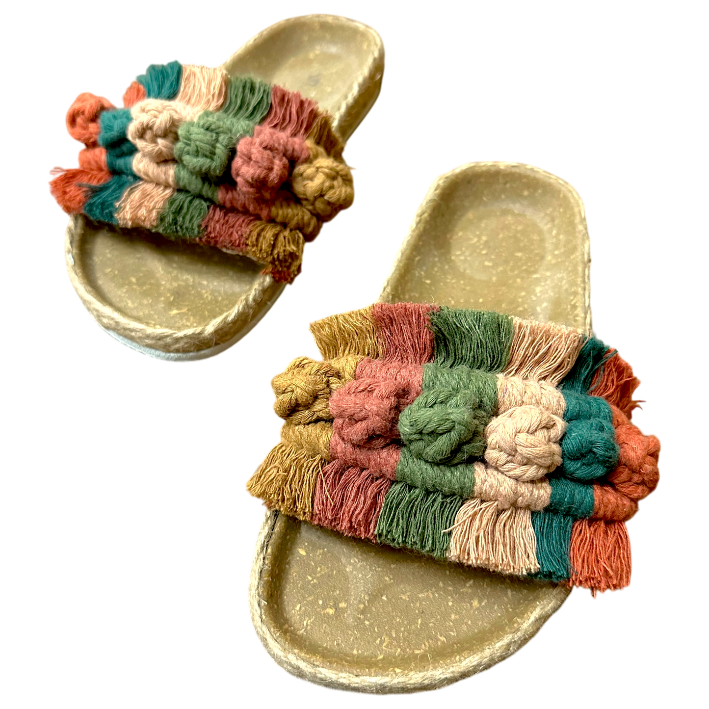 Phuket Macramé Sandals – Birken Style Earth Tone Slides