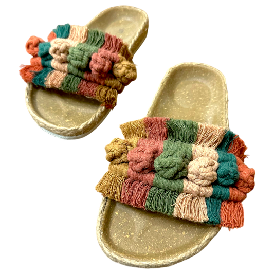 Phuket Macramé Sandals – Birken Style Earth Tone Slides