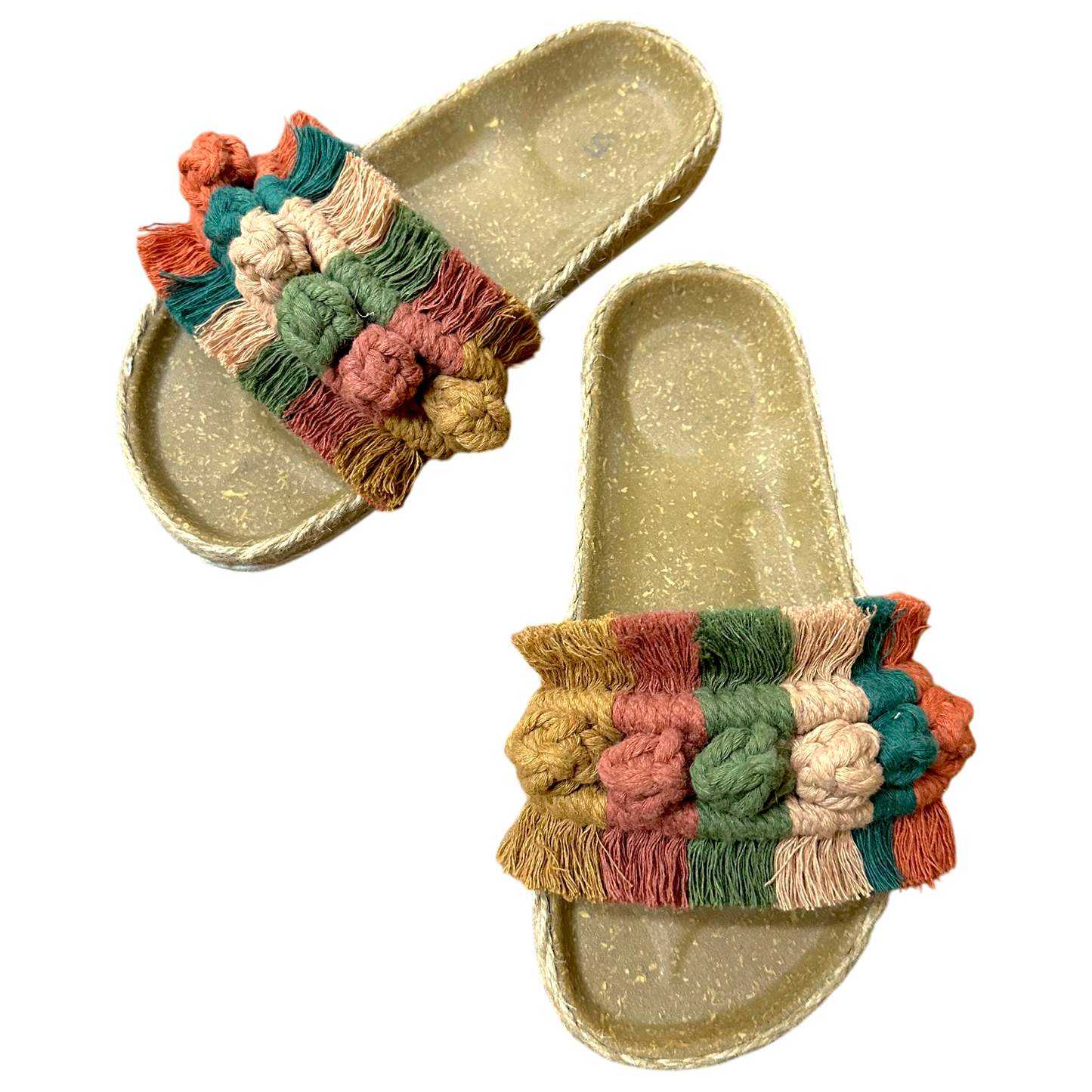 Phuket Macramé Sandals – Birken Style Earth Tone Slides
