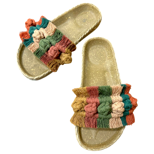 Phuket Macramé Sandals – Birken Style Earth Tone Slides
