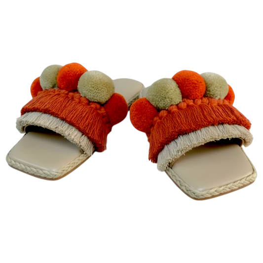 Santorini Vegan Leather Slides by Solacevibe