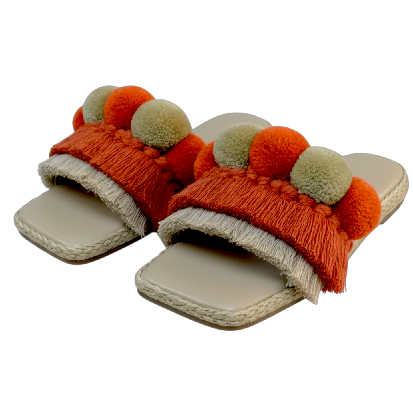Santorini Vegan Leather Slides by Solacevibe