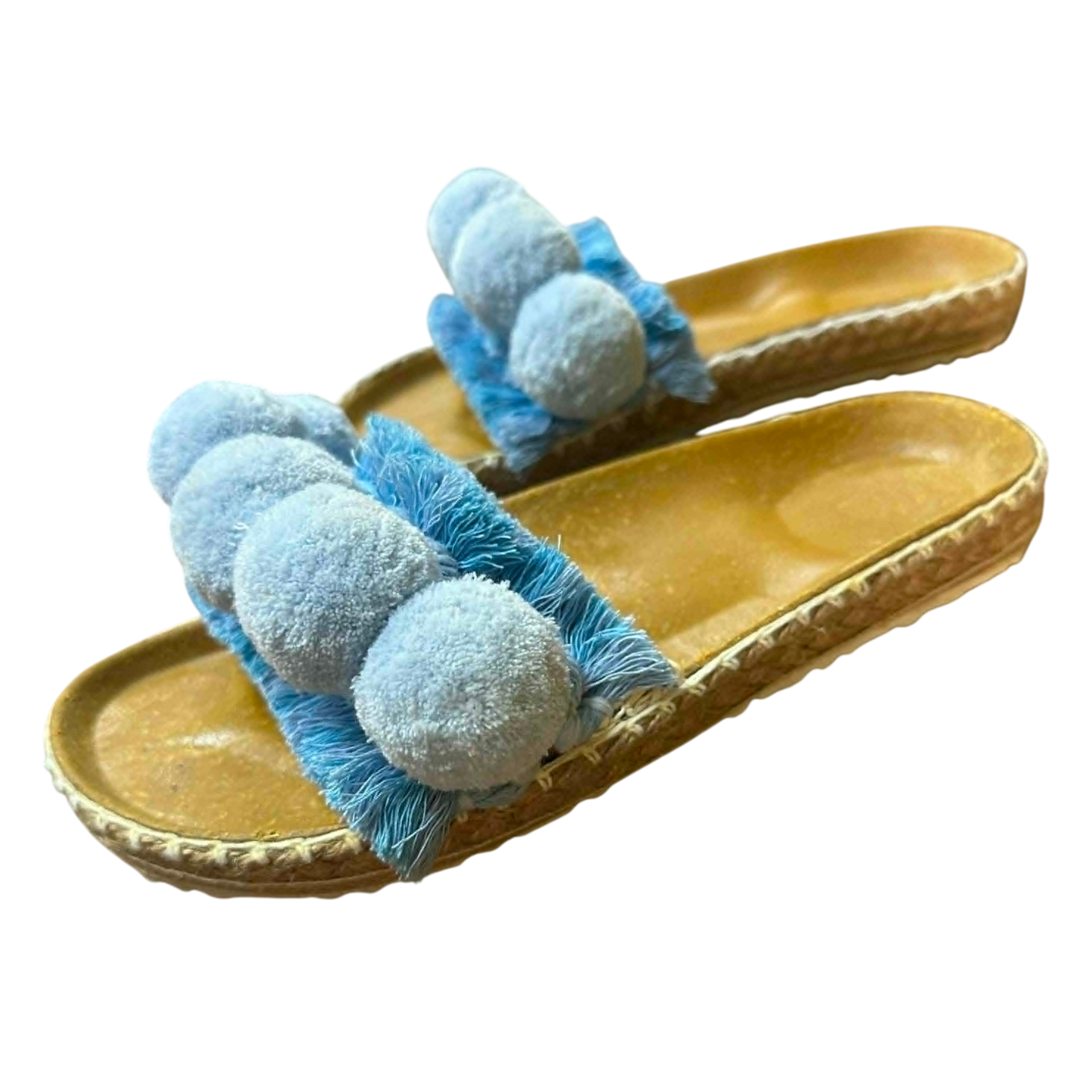 Kauai Blue Slides (Birken Insole)