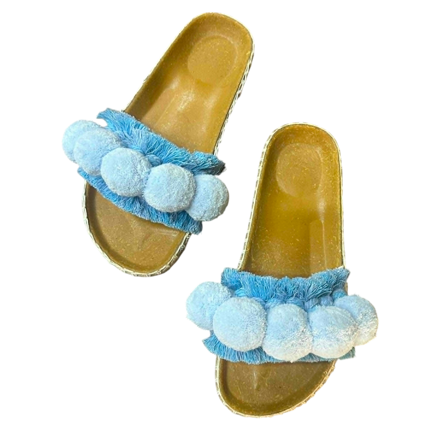 Kauai Blue Slides (Birken Insole)